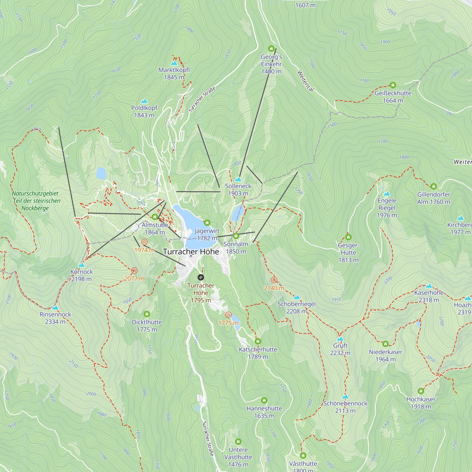 Sonnalm map