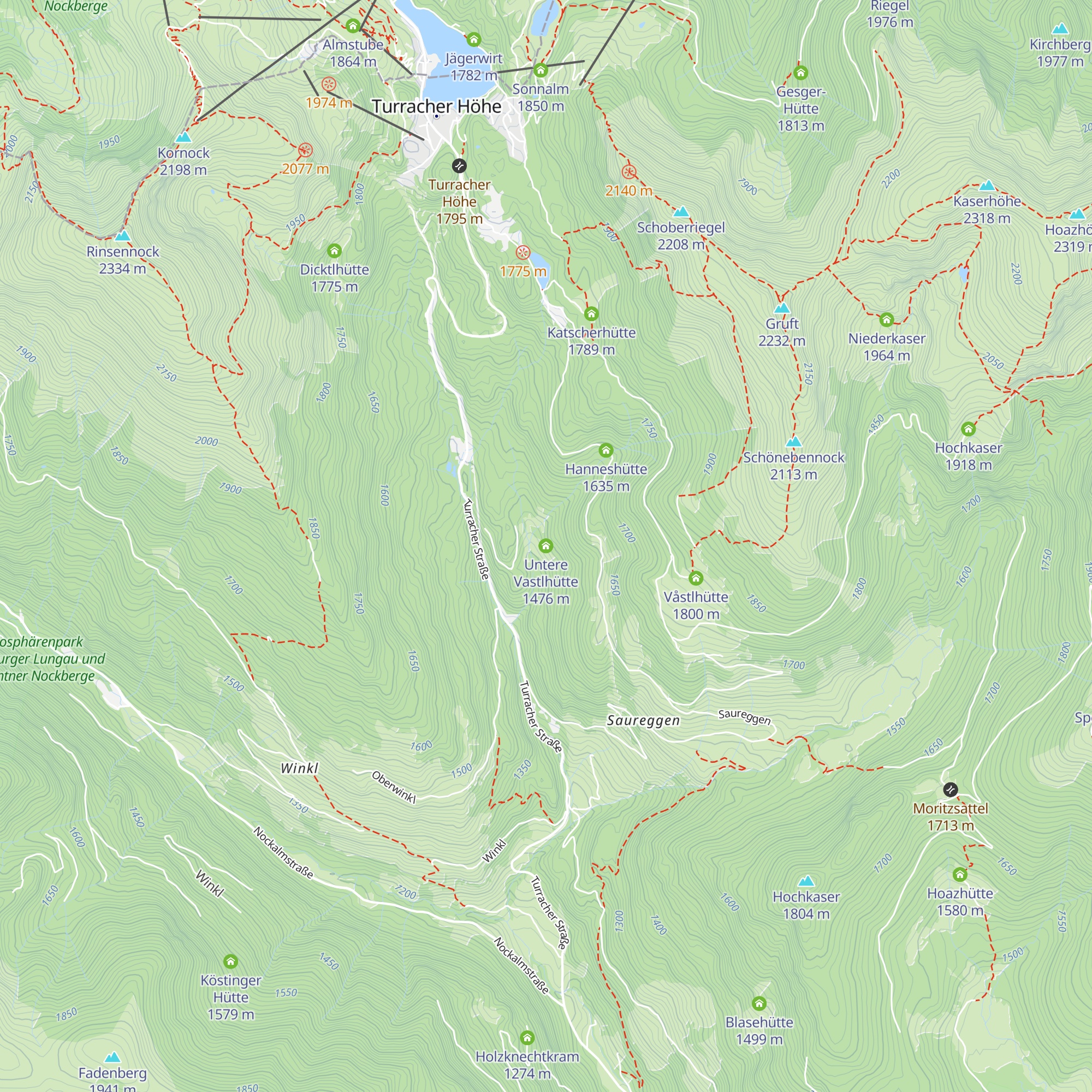 Untere Vastlhütte map