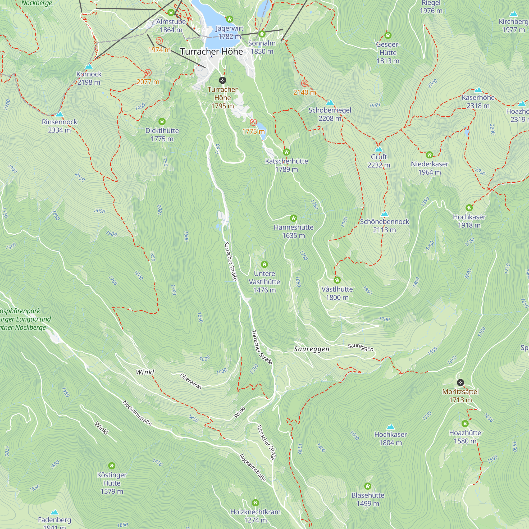 Untere Vastlhütte map
