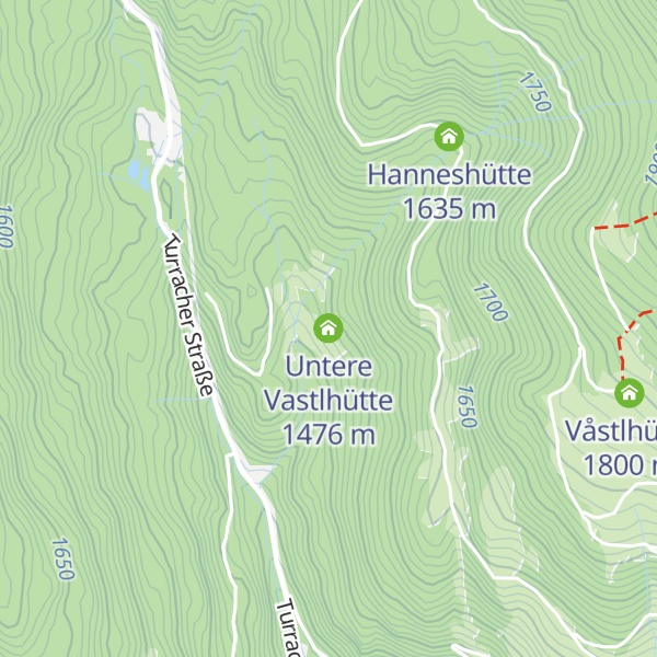 Map of Untere Vastlhütte