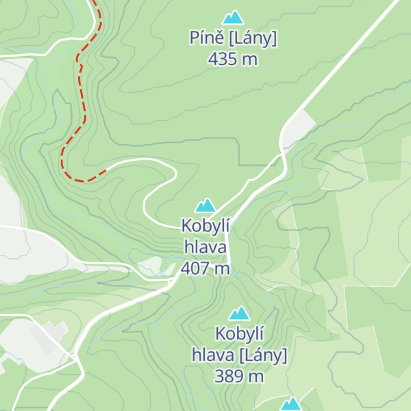Map of Kobylí hlava