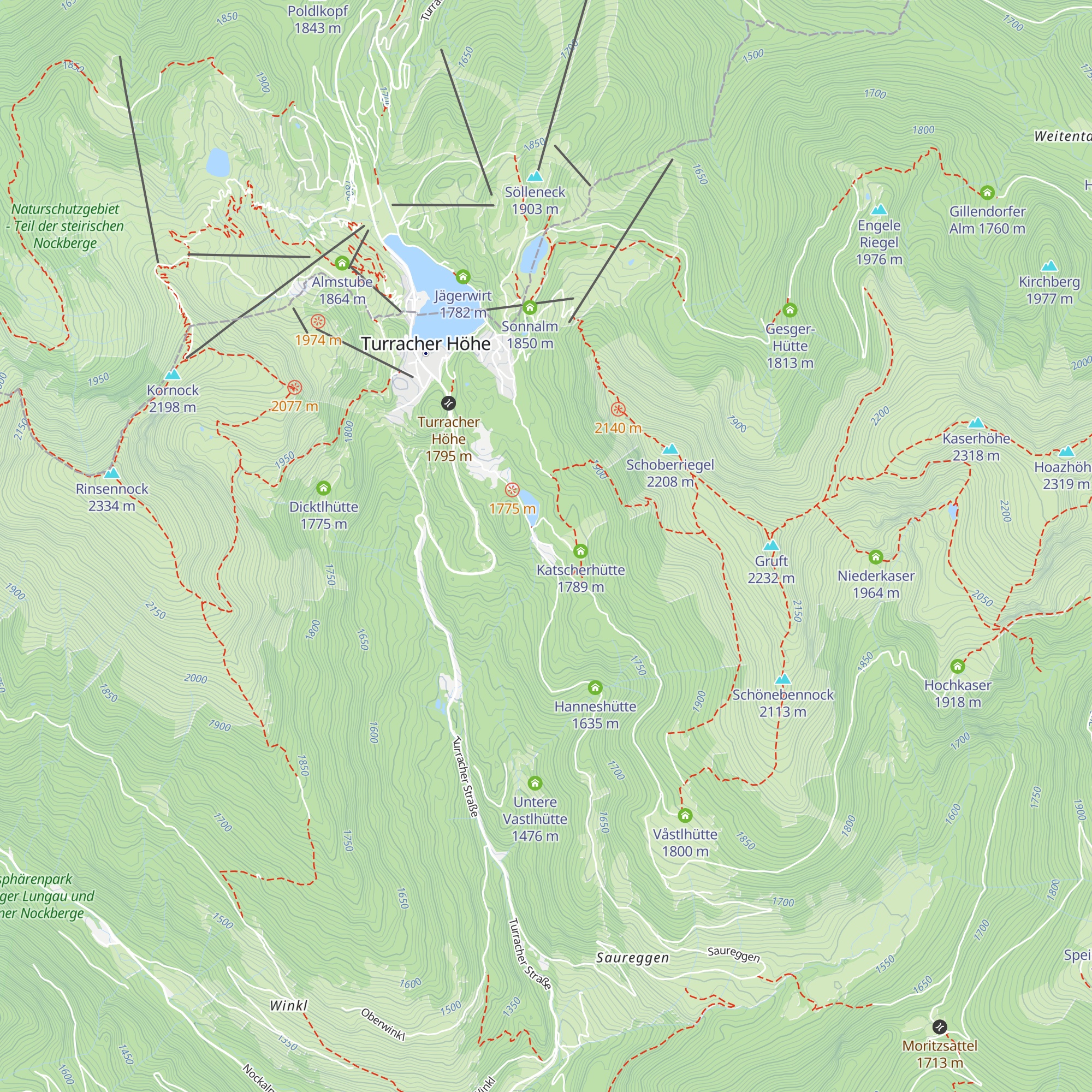 Karlhütte map