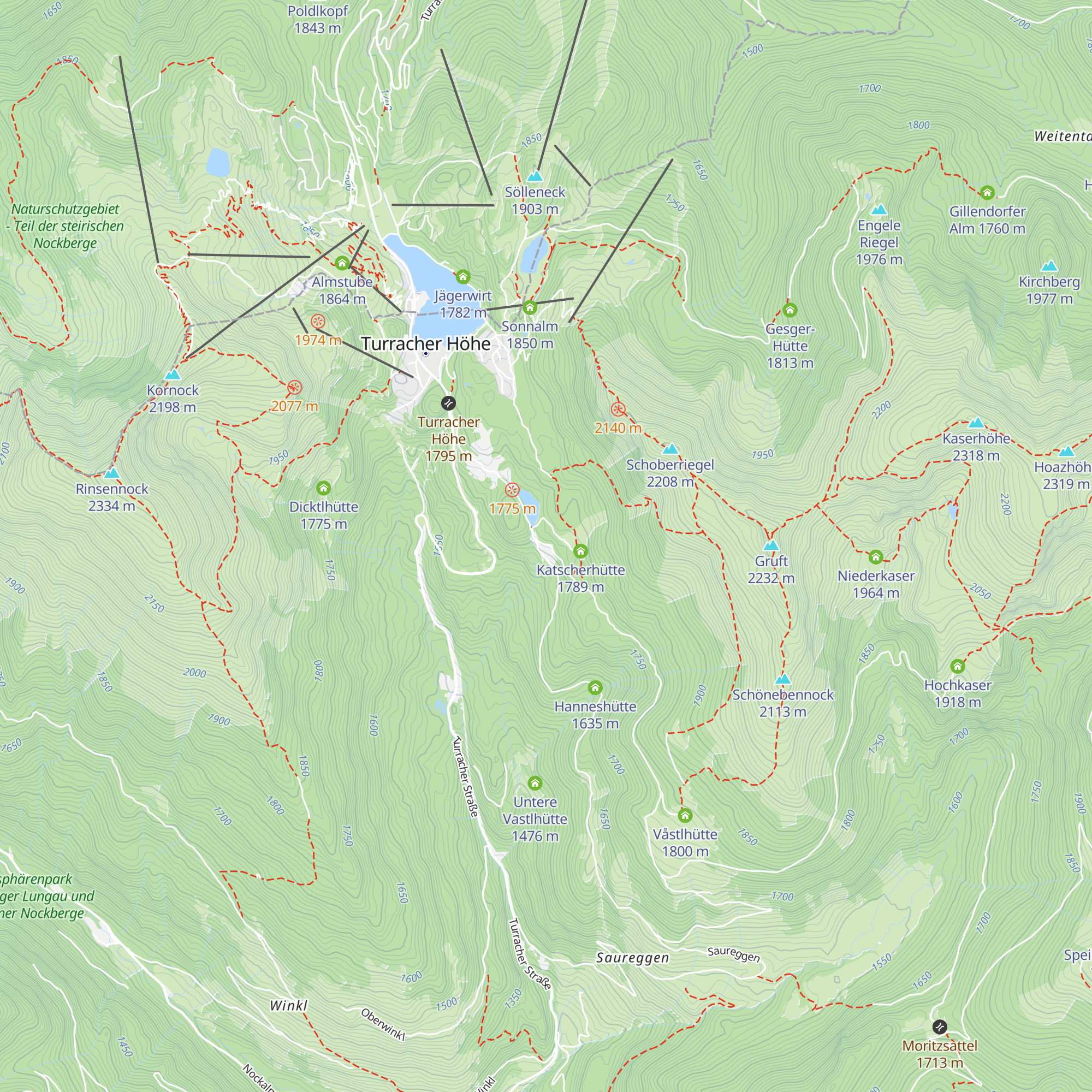 Karlhütte map