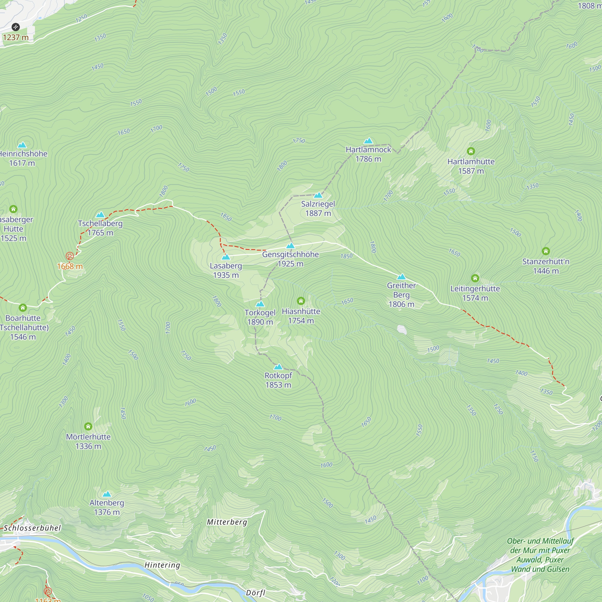 Hiasnhütte map
