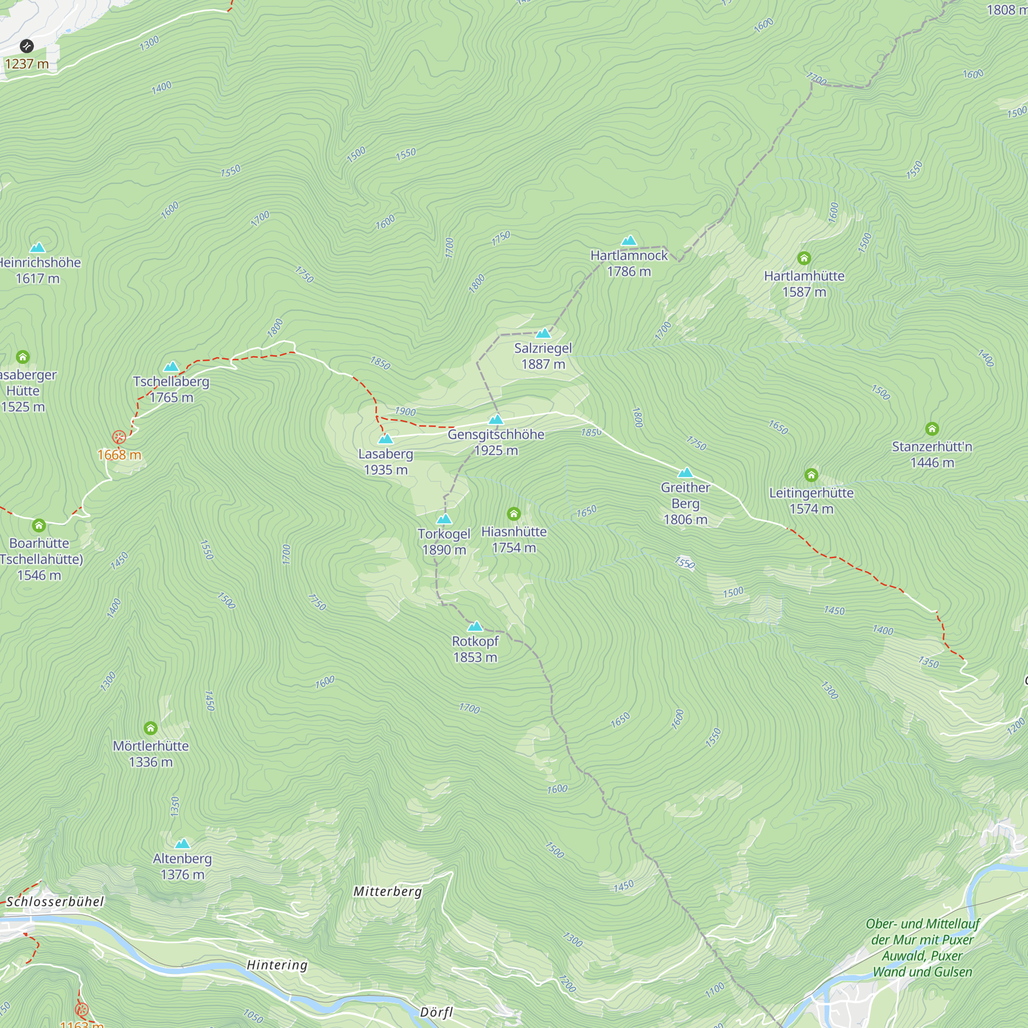 Hiasnhütte map