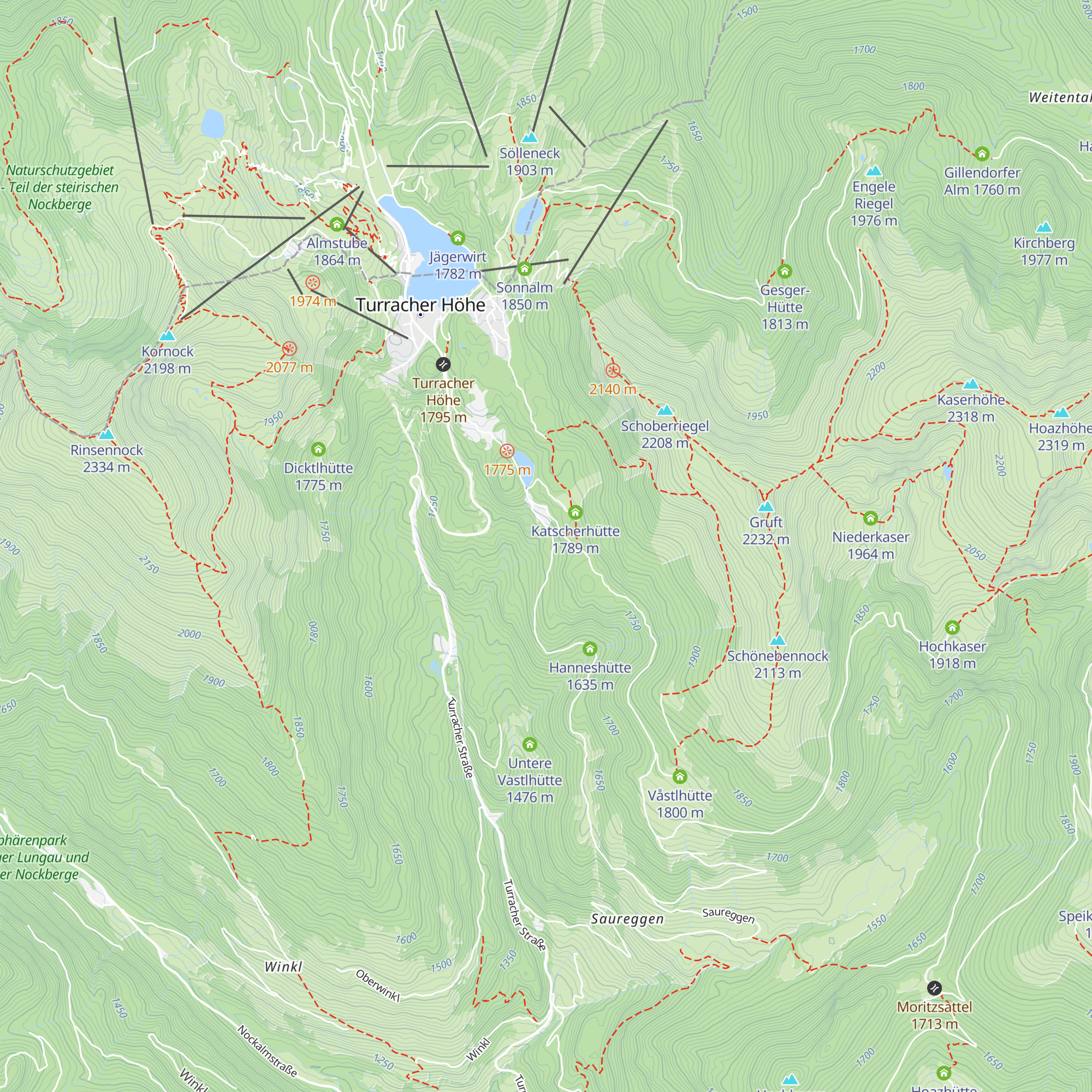 Schmiedhütte map