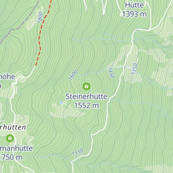 Map of Steinerhütte