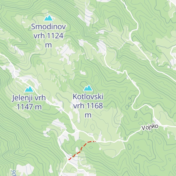 Map of Kotlovski vrh