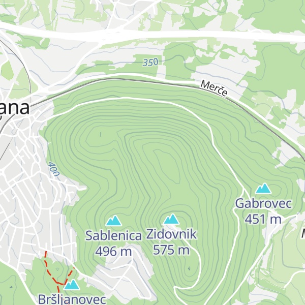 Map of Mala Planina
