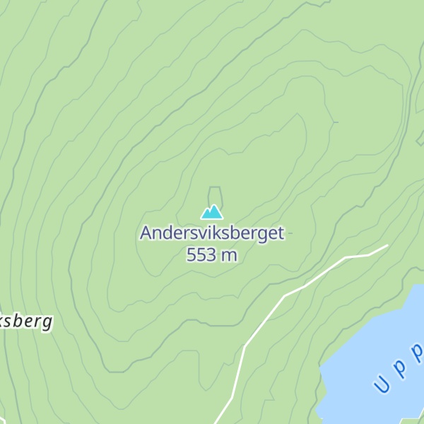 Map of Andersviksberget