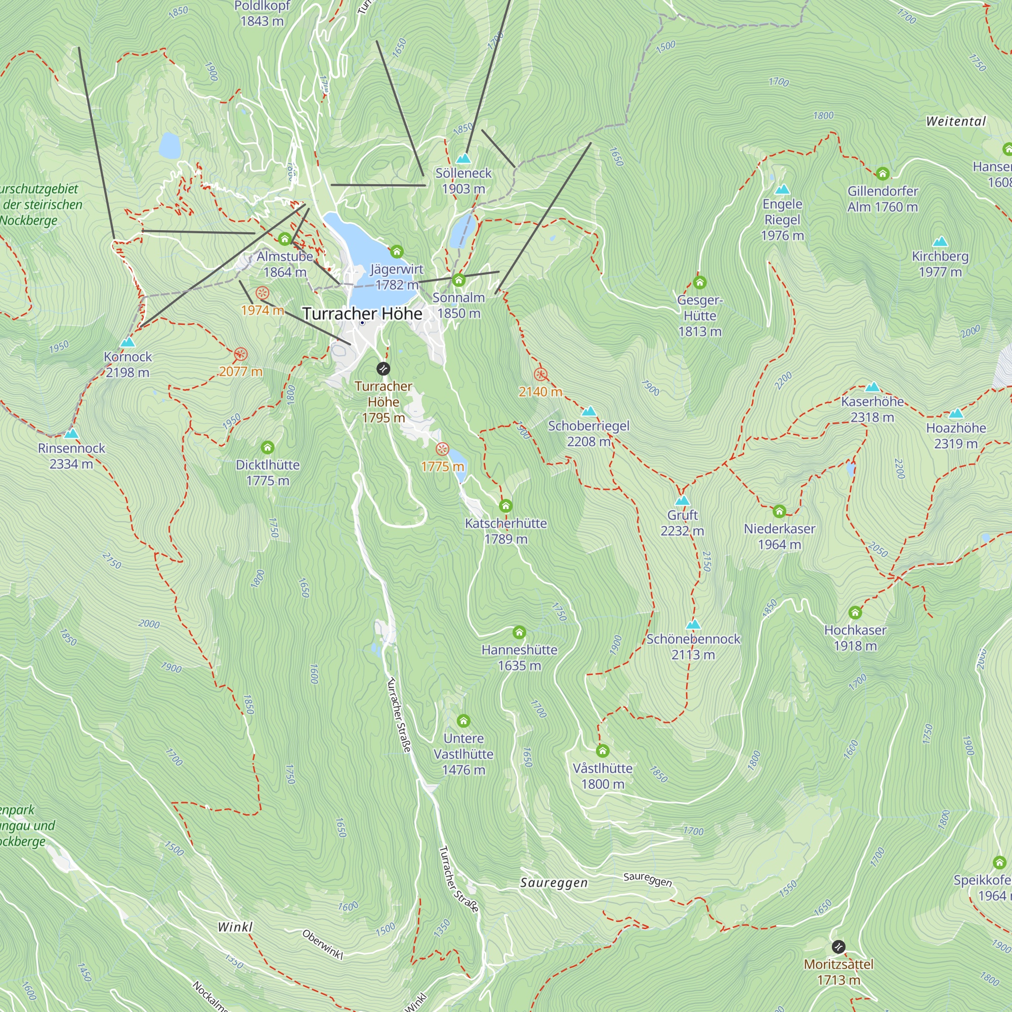 Katscherhütte map