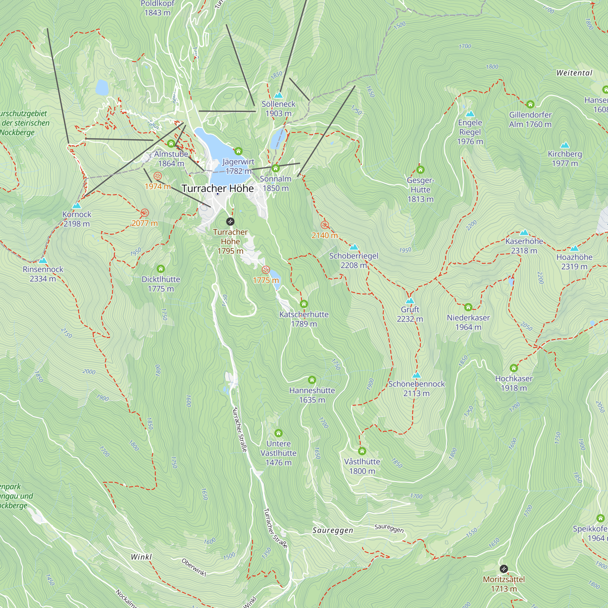 Katscherhütte map