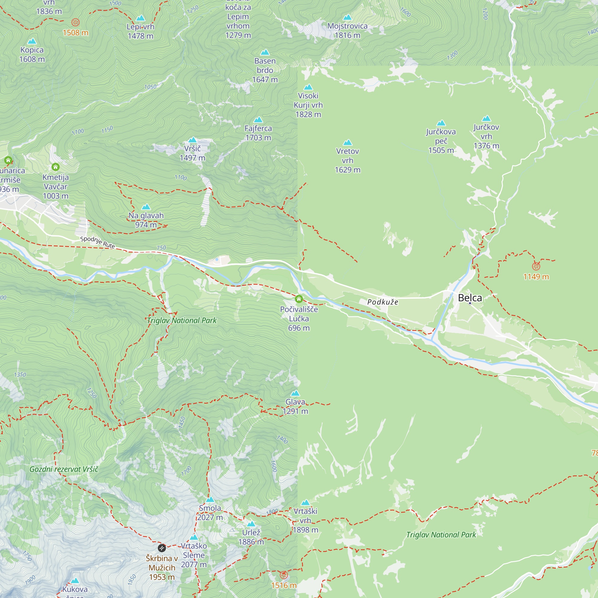Počivališče Lučka map