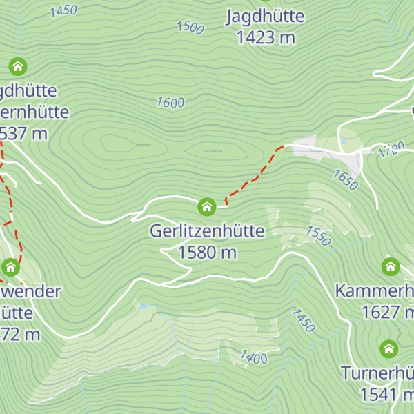 Map of Gerlitzenhütte