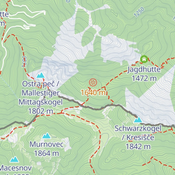 Map of Mitzl-Moitzl Hütte