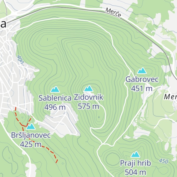 Map of Zidovnik