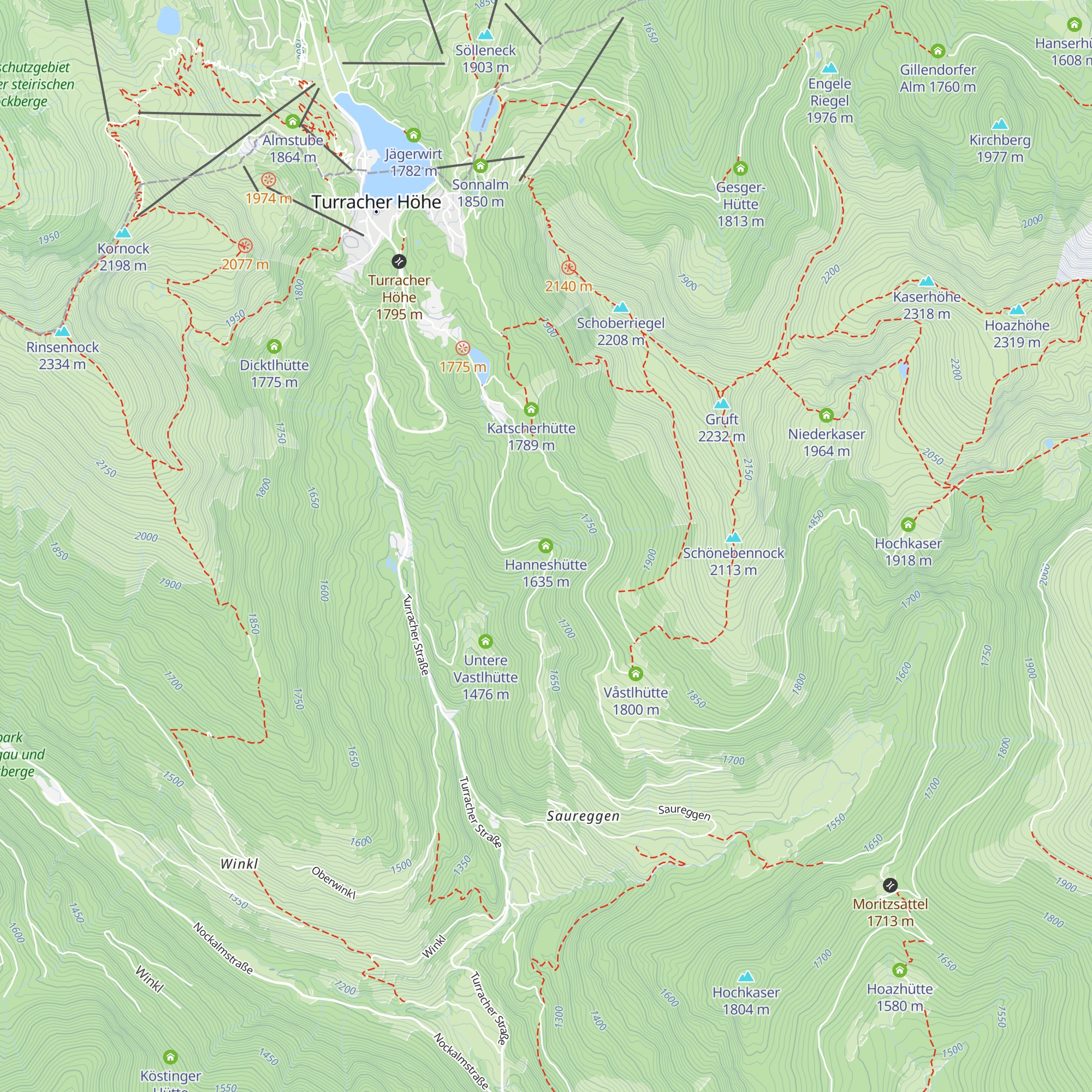 Hanneshütte map