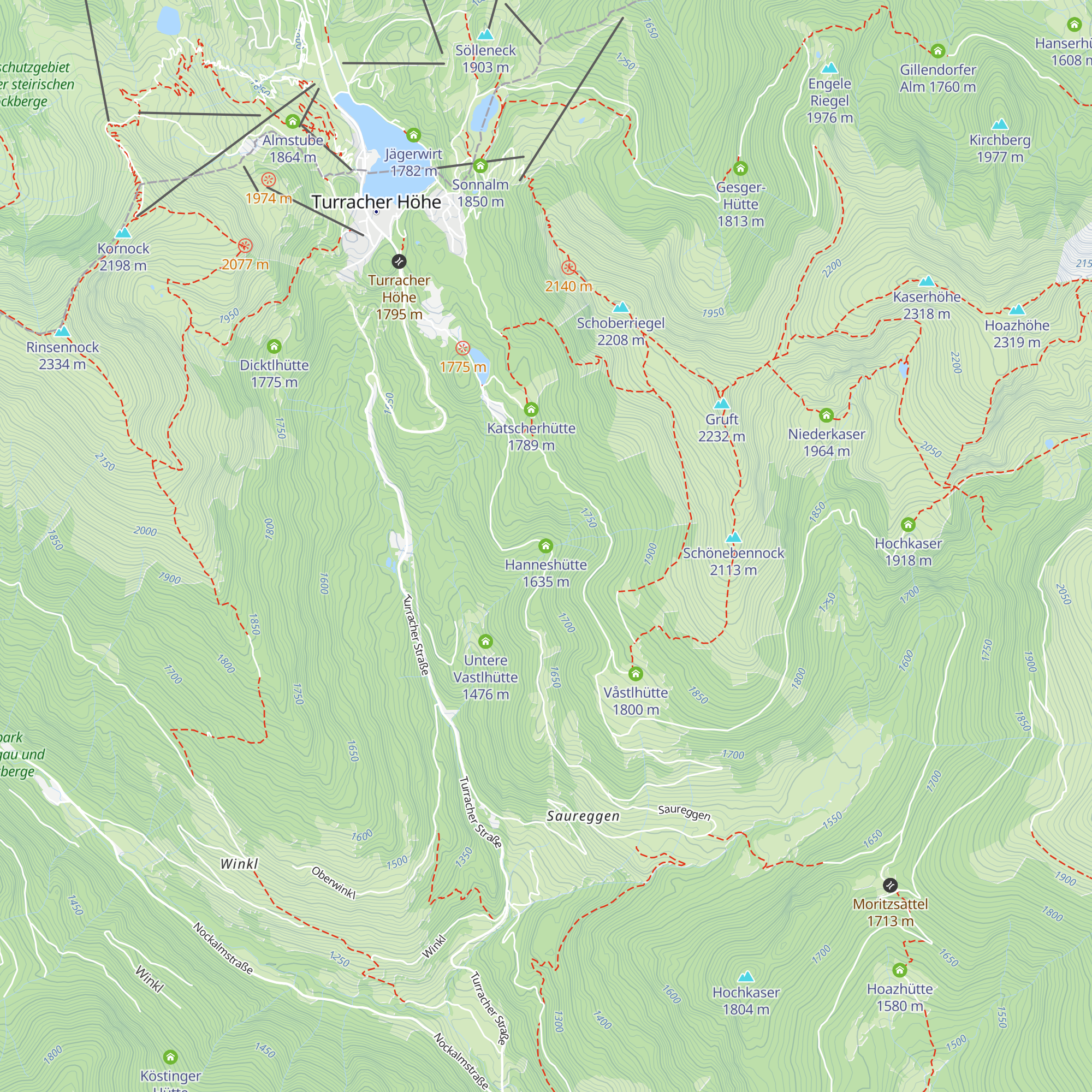 Hanneshütte map