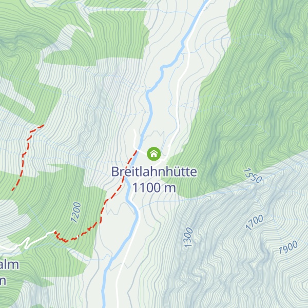 Map of Breitlahnhütte
