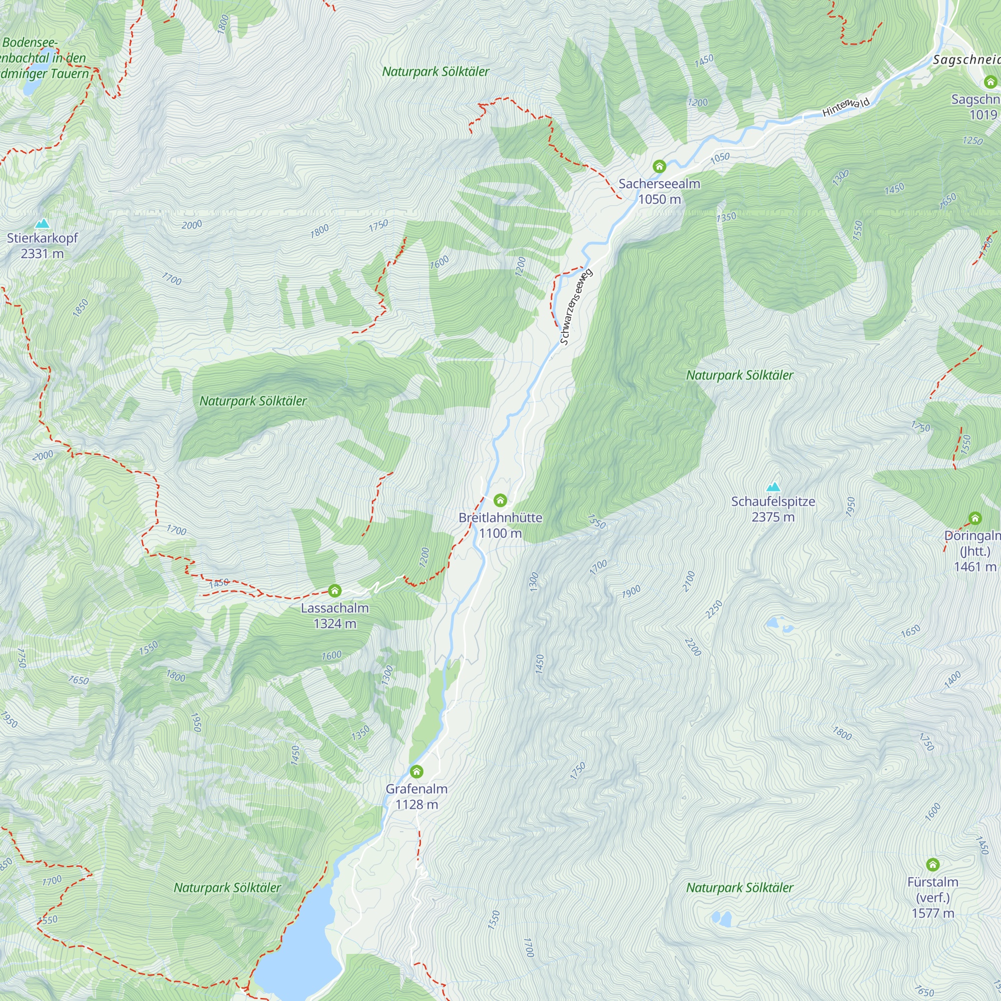 Breitlahnhütte map
