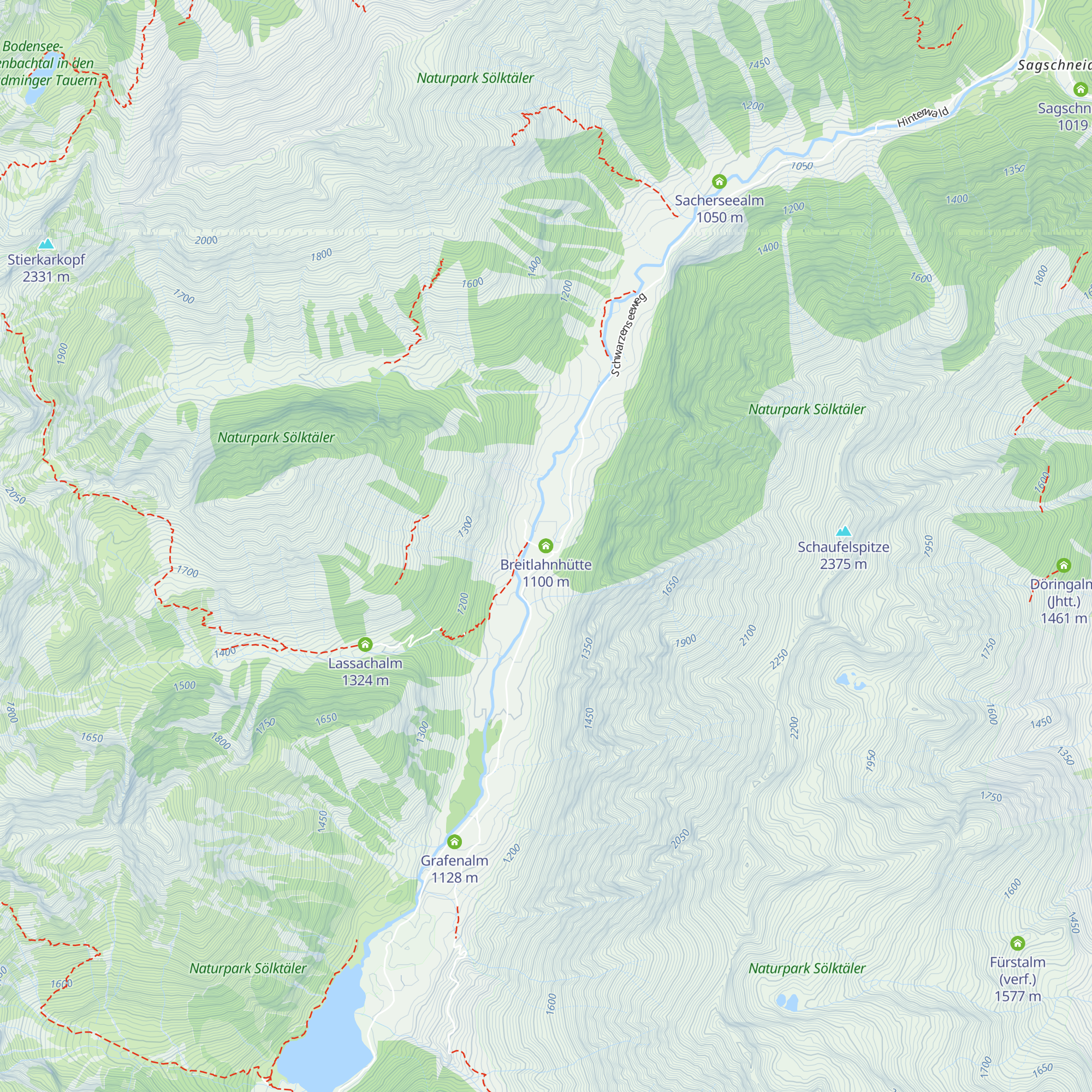 Breitlahnhütte map