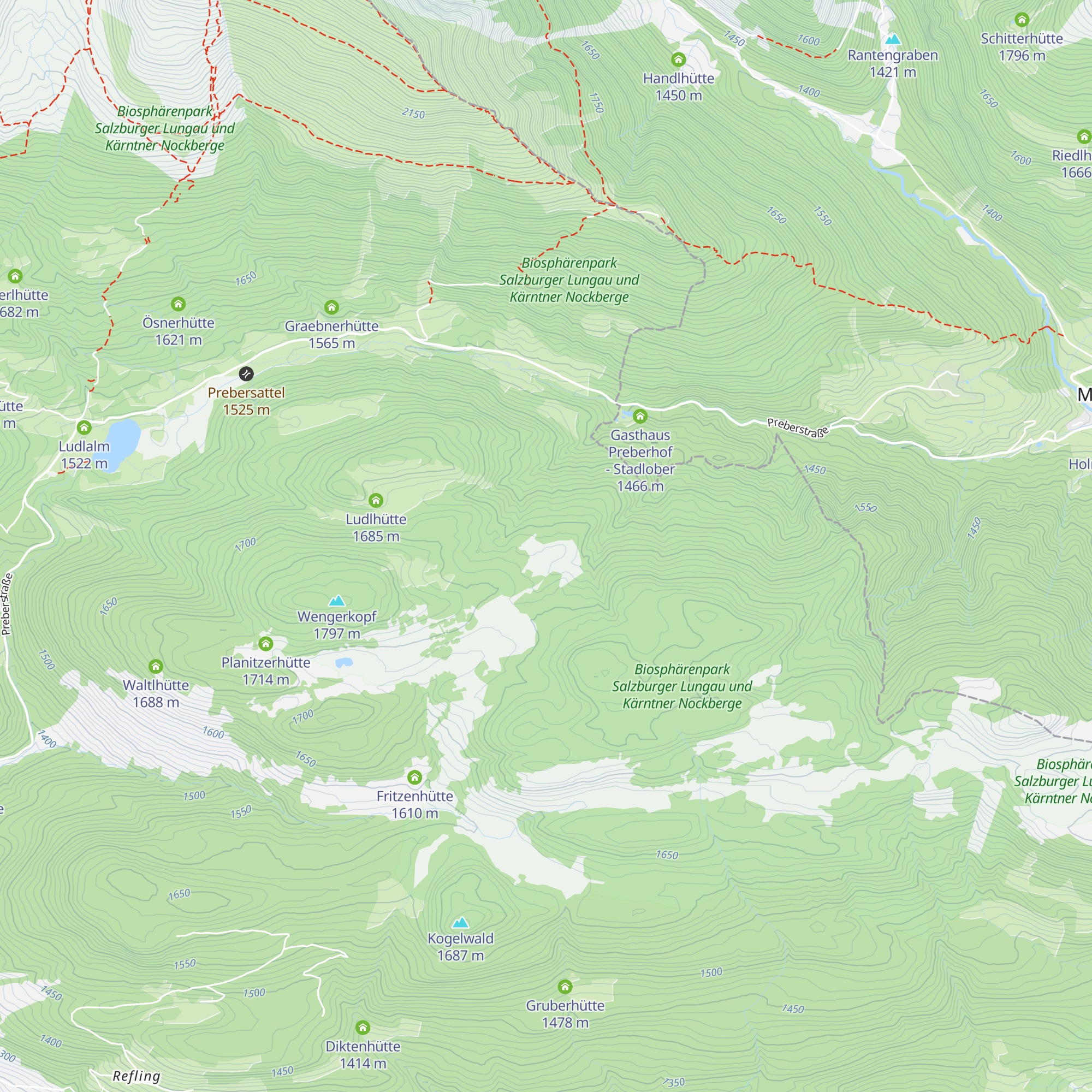 Fritzenhütte map