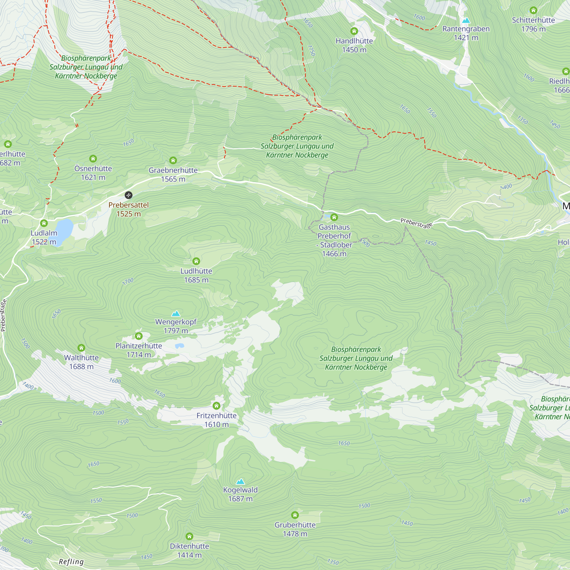 Fritzenhütte map
