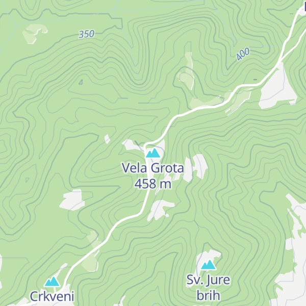 Map of Vela Grota