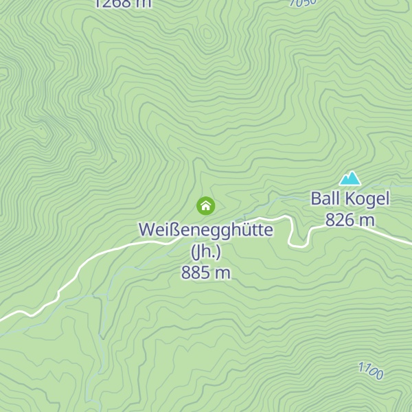 Map of Weißenegghütte (Jh.)