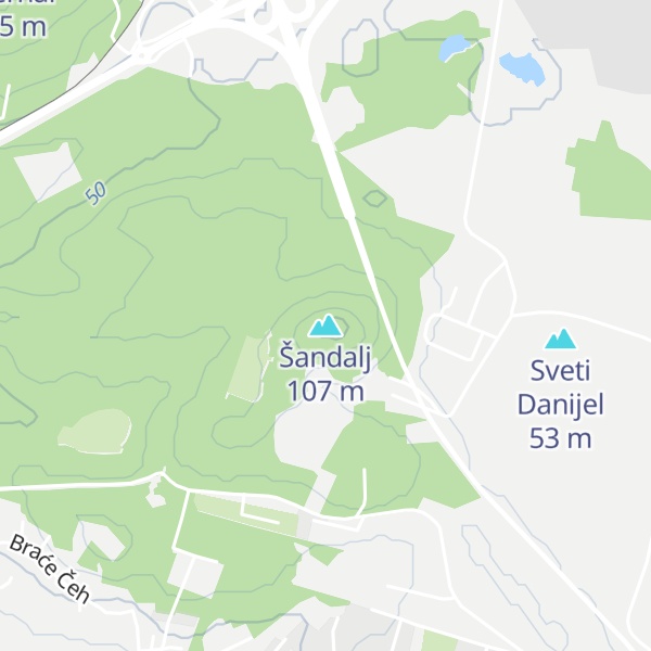 Map of Šandalj
