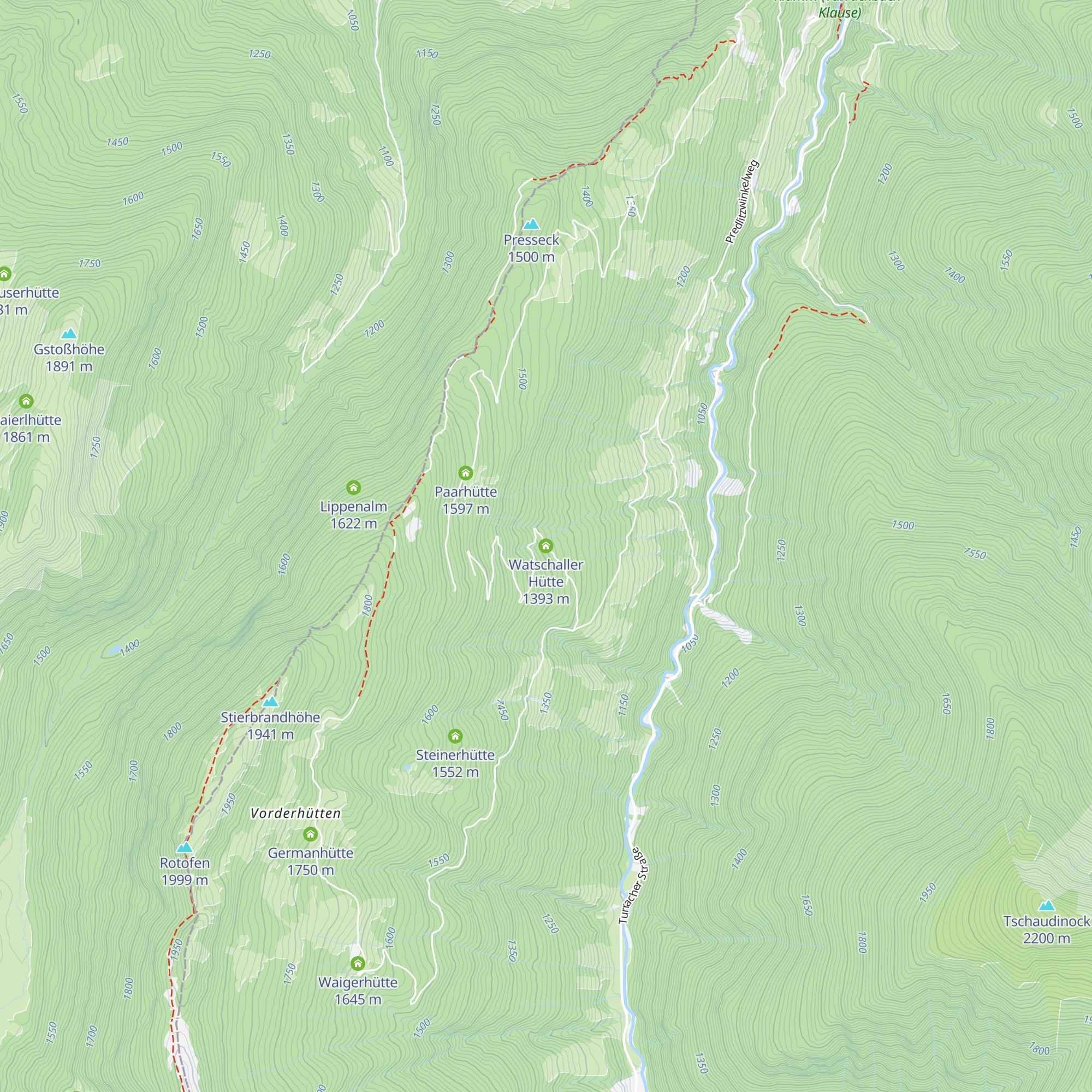 Watschaller Hütte map