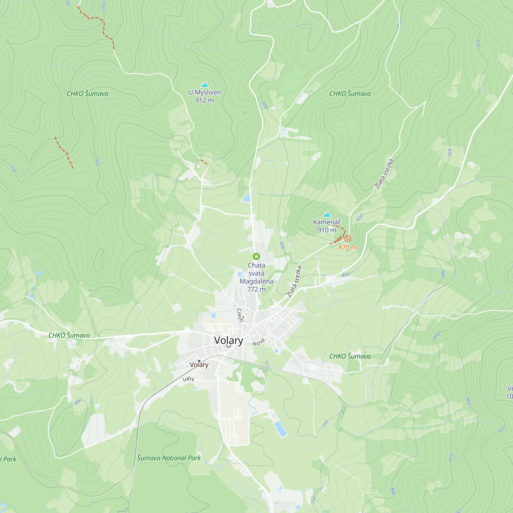 Chata svatá Magdalena map
