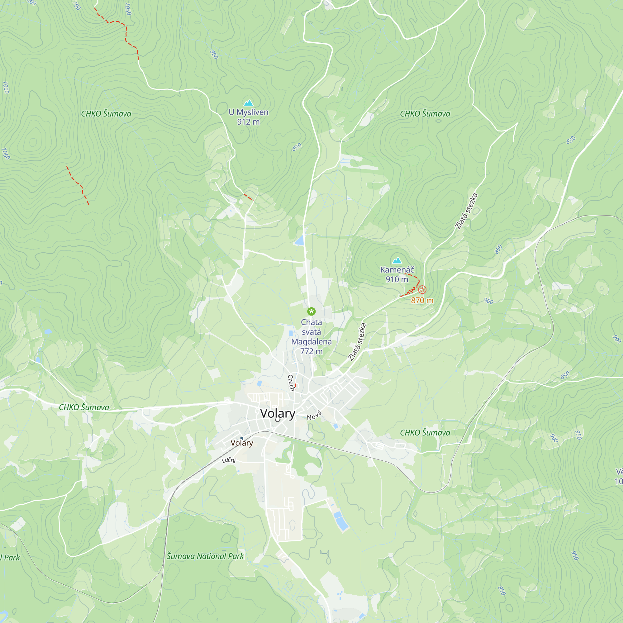 Chata svatá Magdalena map