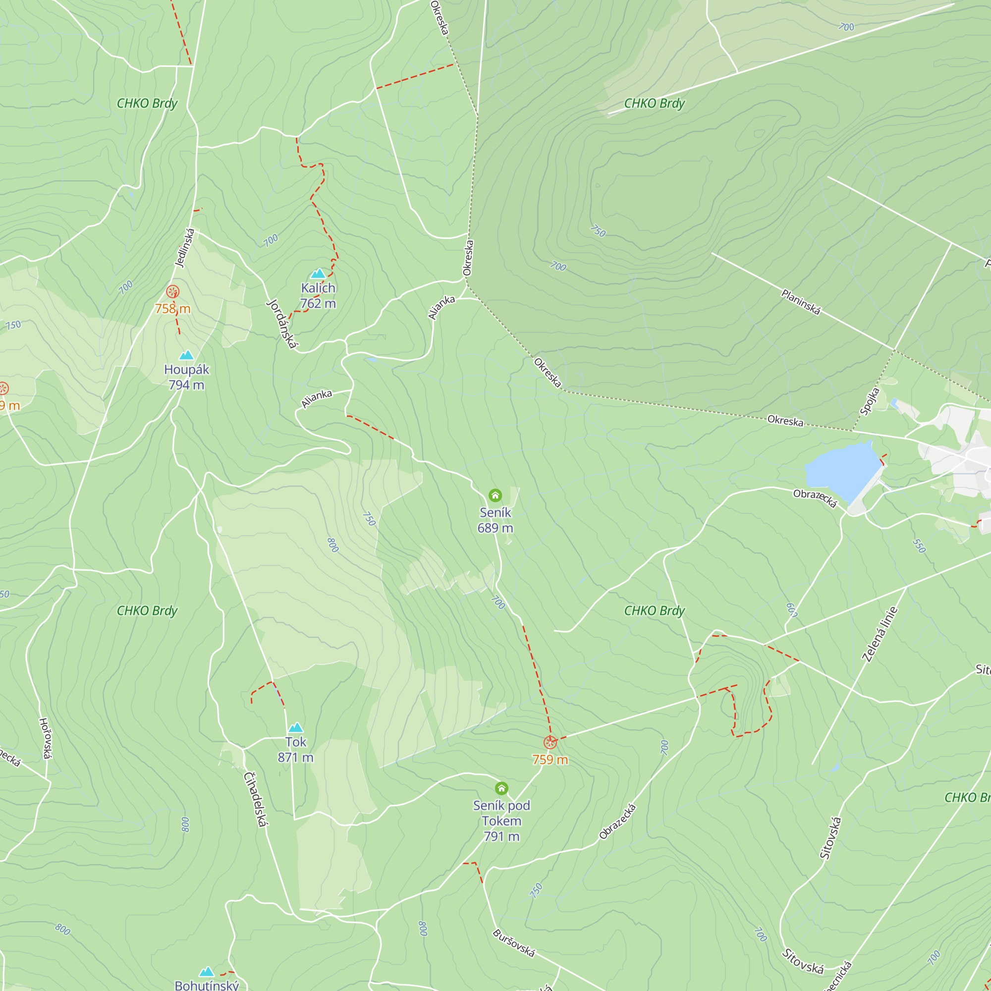 Seník map