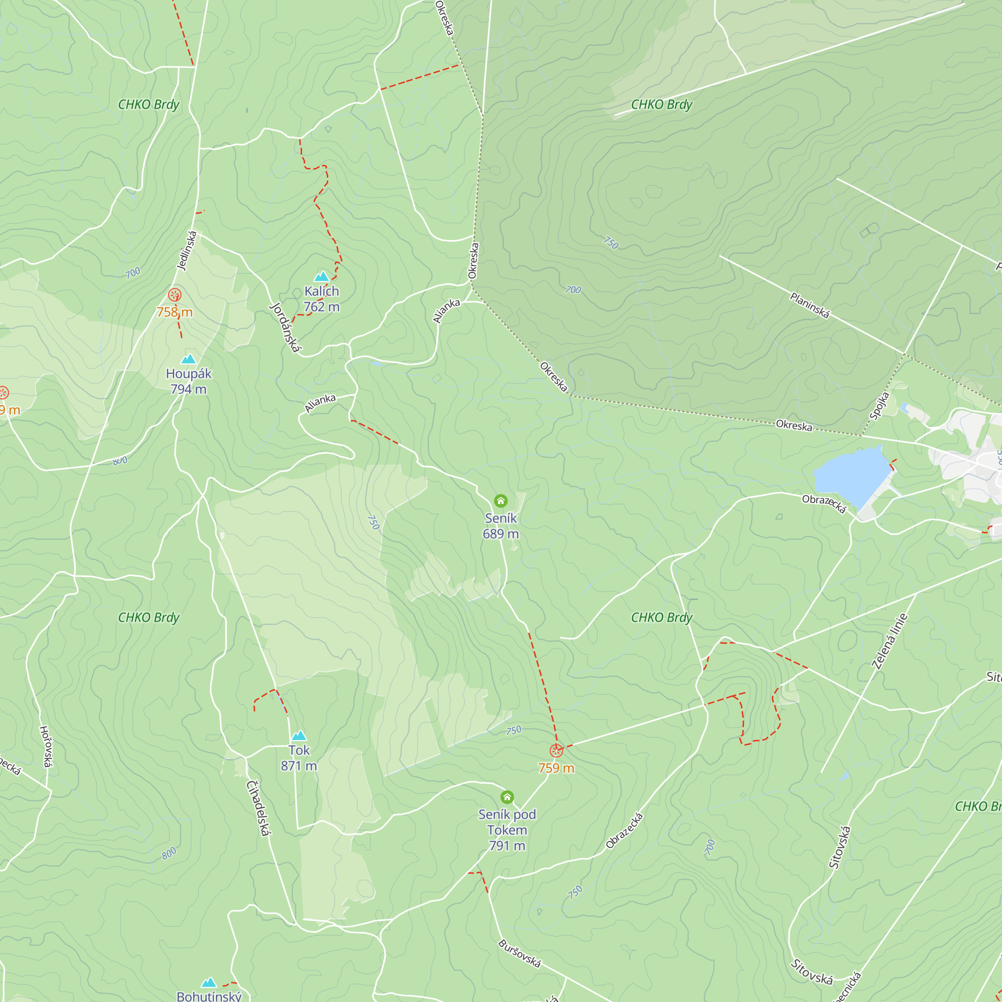Seník map
