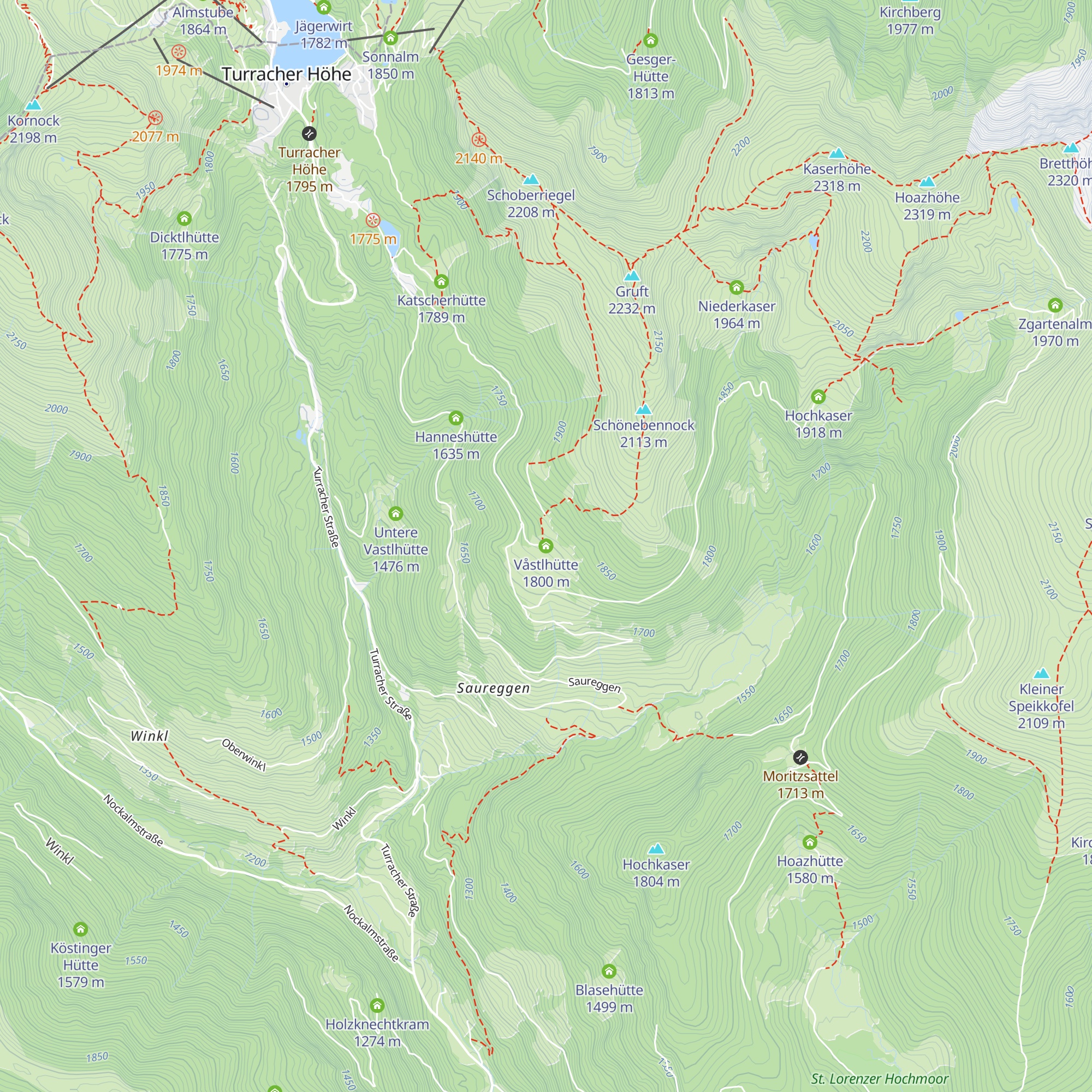 Våstlhütte map
