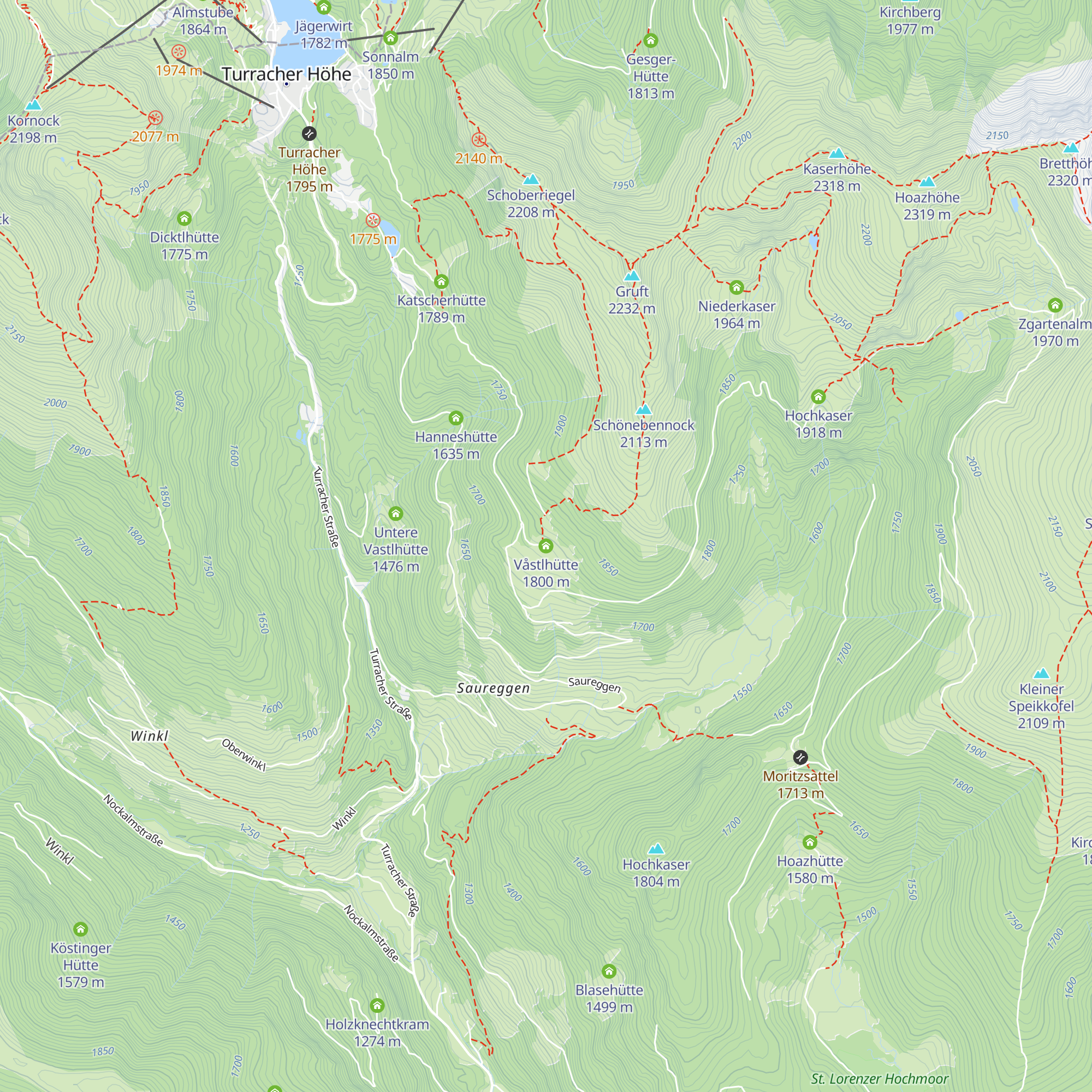 Våstlhütte map