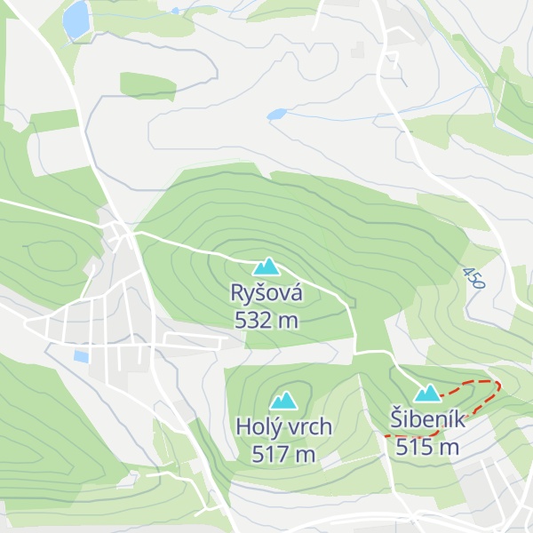 Map of Ryšová
