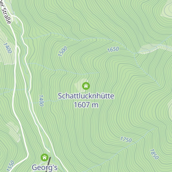 Map of Schattlucknhütte