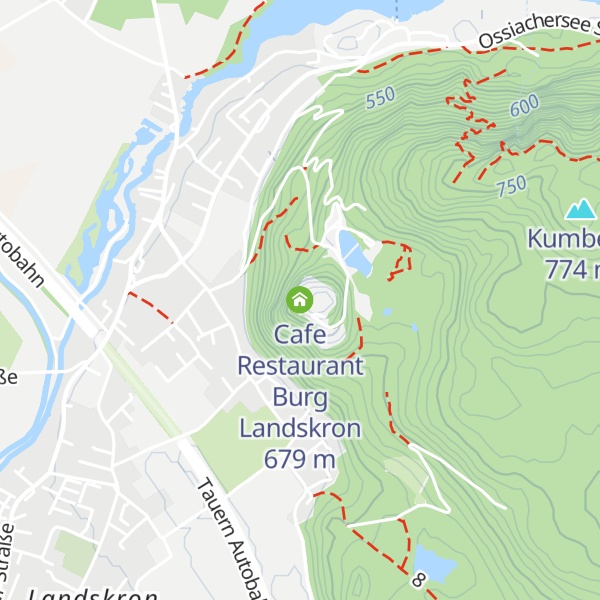 Map of Cafe Restaurant Burg Landskron