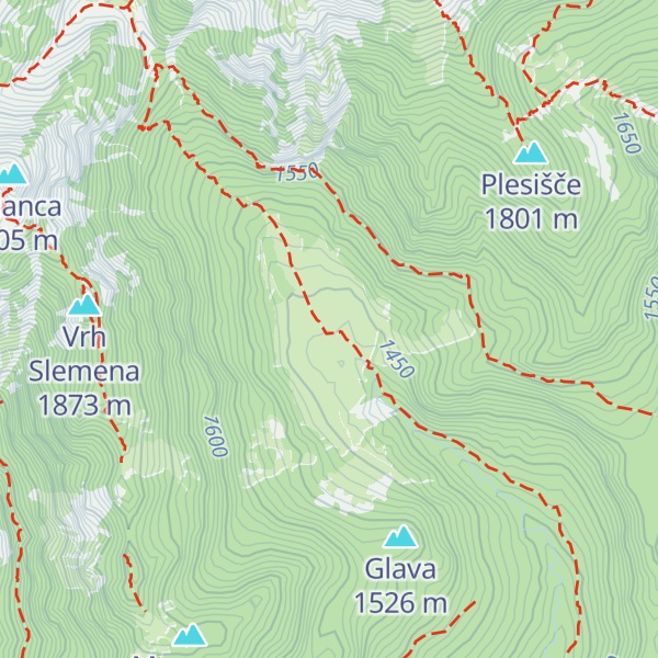 Map of Pastirska koča na planini Konjščica