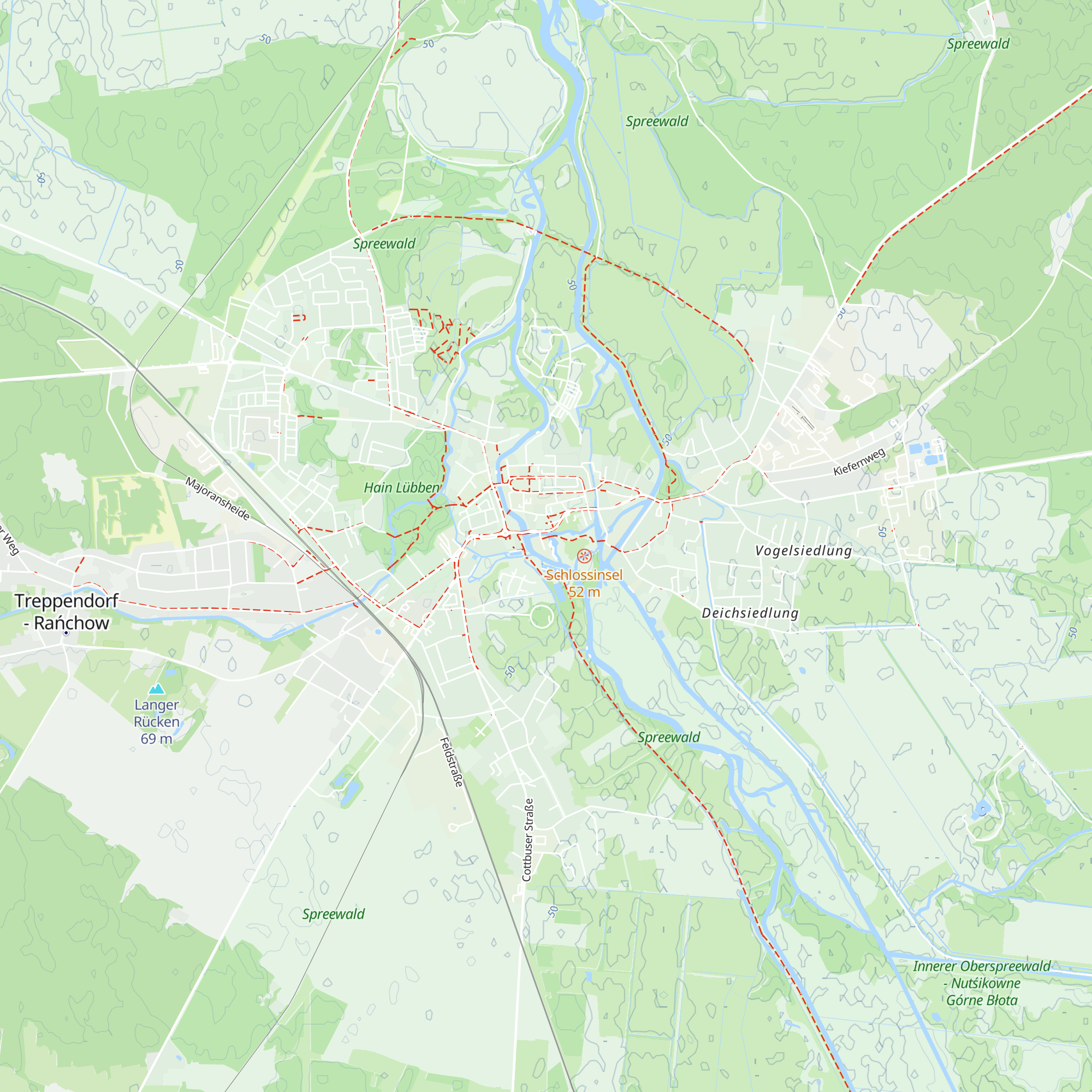Spreewaldinformation map