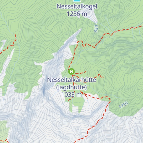 Map of Nesseltalkarhütte (Jagdhütte)