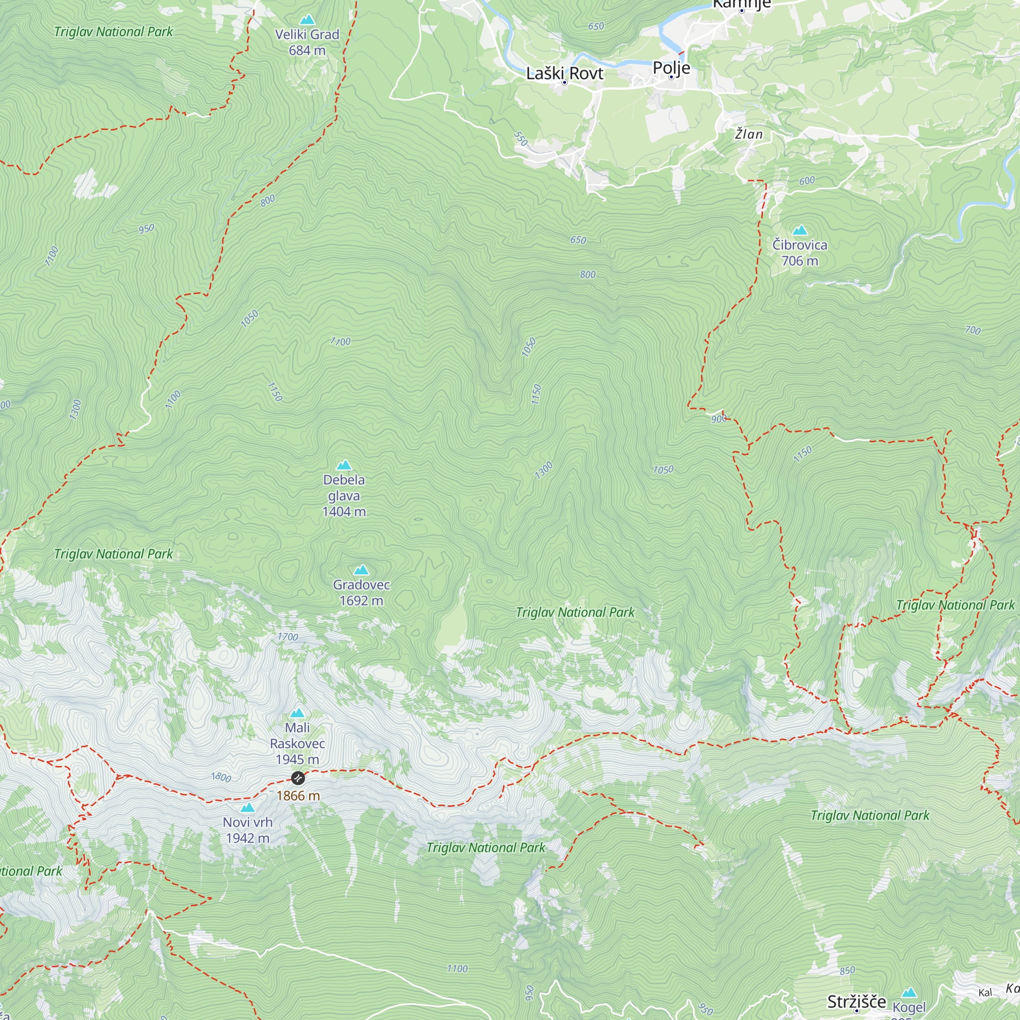 Lovska koča Ventije map