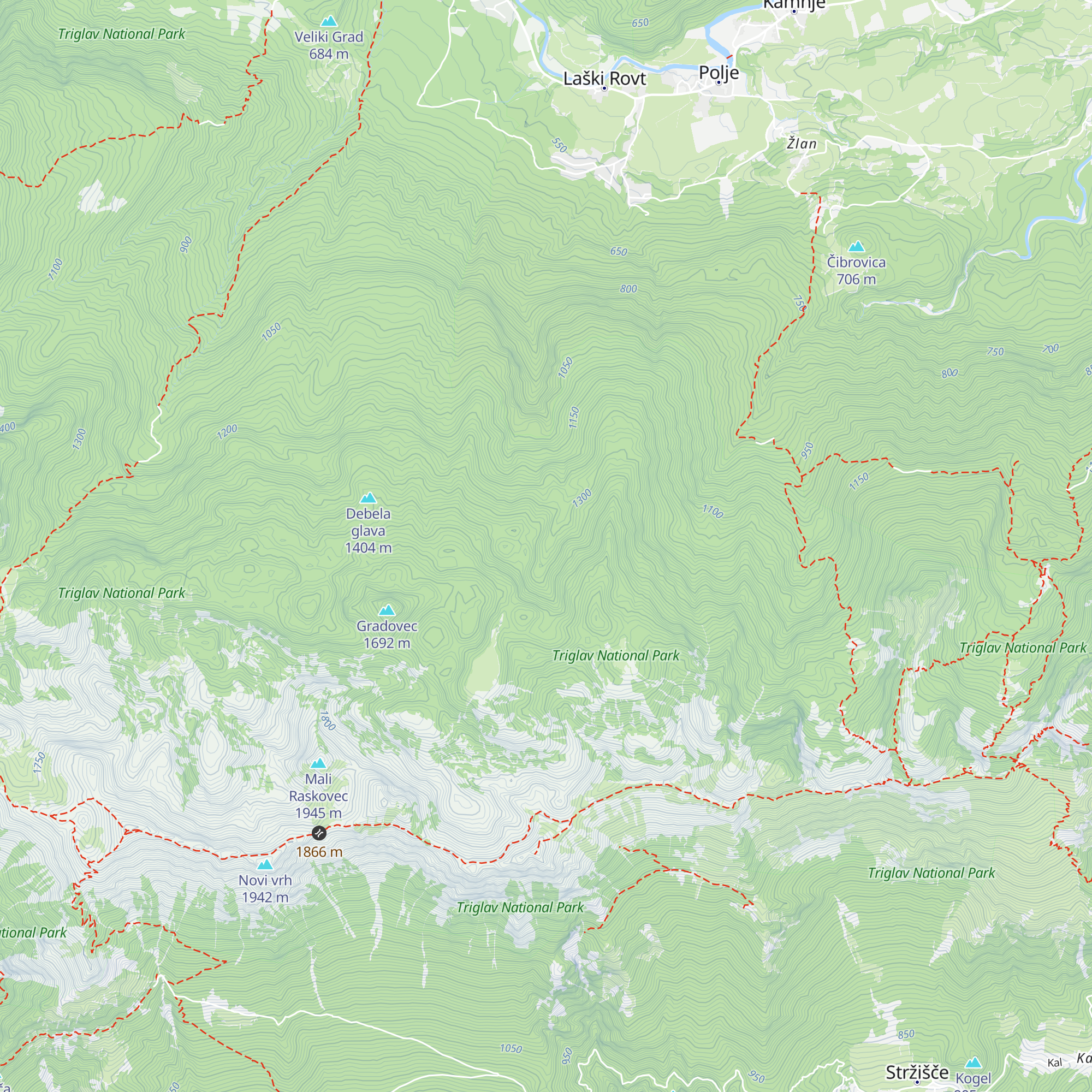 Lovska koča Ventije map