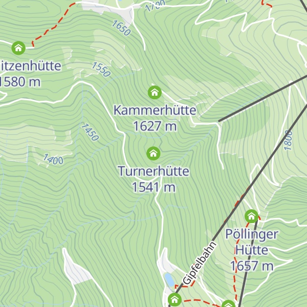 Map of Turnerhütte