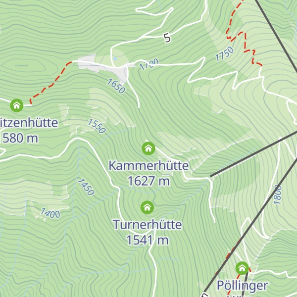 Map of Kammerhütte