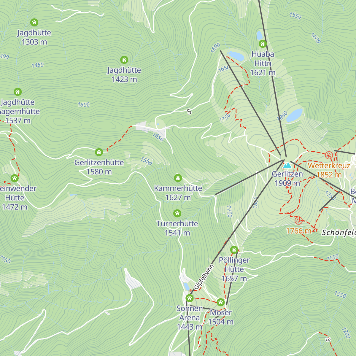 Kammerhütte map