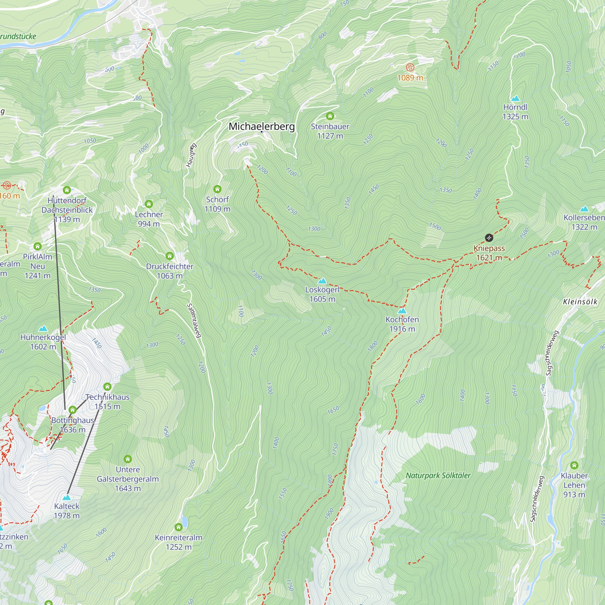 Stiegleralm map