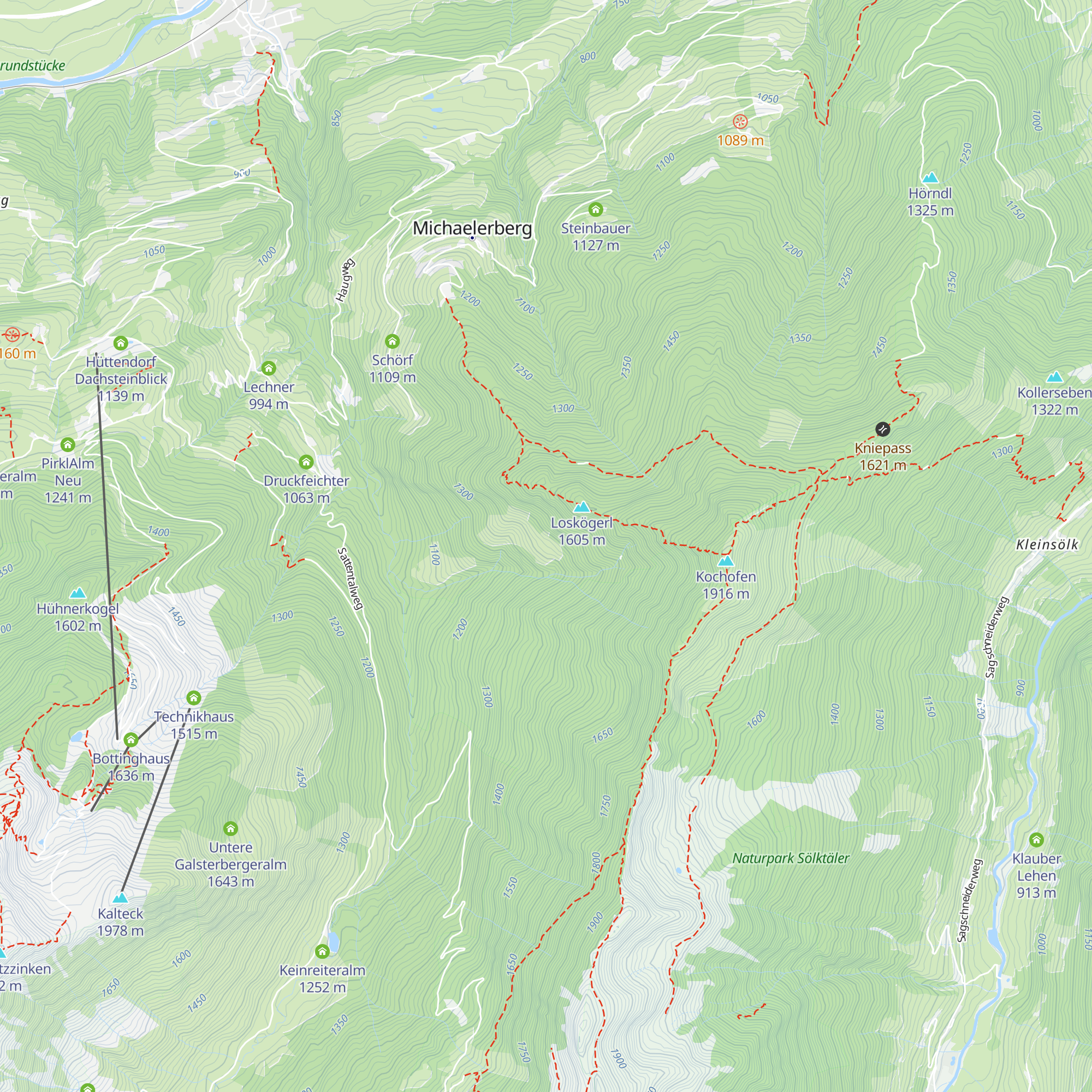 Stiegleralm map
